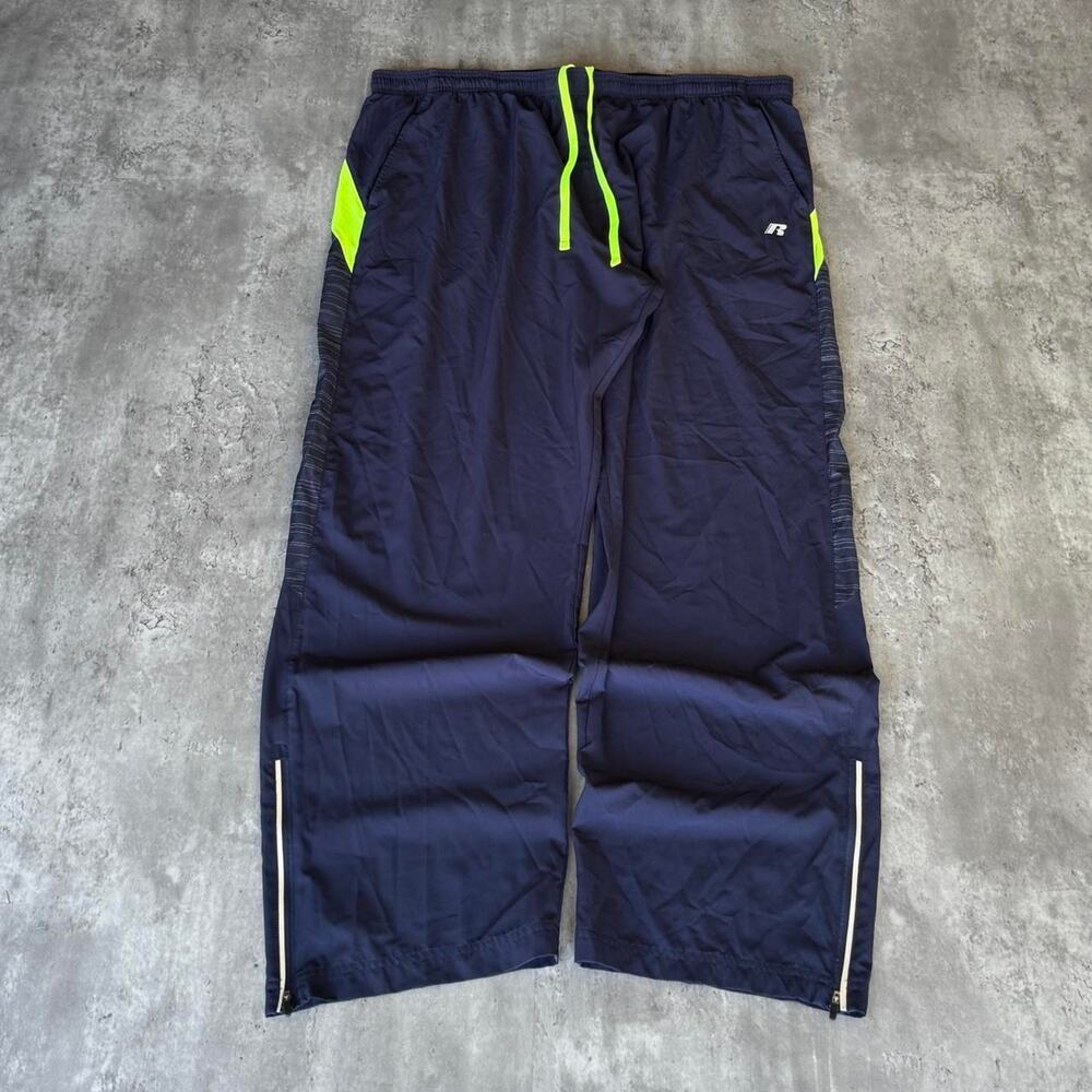 Vintage Y2K Russell Athletic Baggy Navy & Green Sweatpants